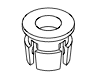 line drawing of a
electronics part